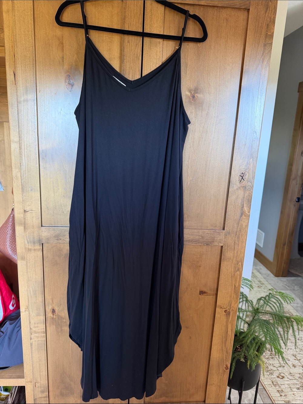 Maurice’s Size 2 (18/20) plus size Black Slip Midi Dress 24/7 comfort line